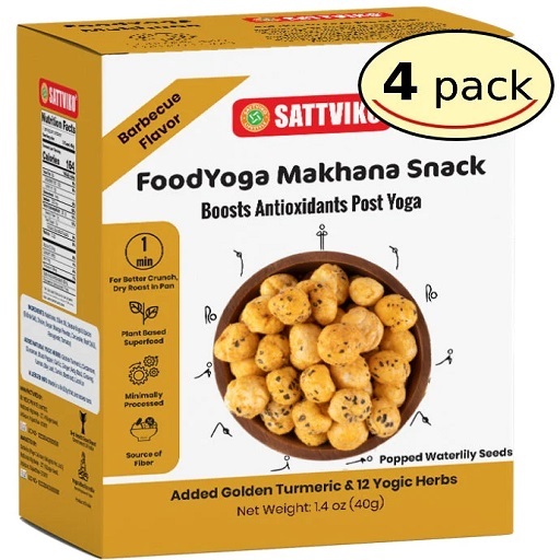 Foodyoga Makhana Snack with Antioxidant (Barbecue Flavor)